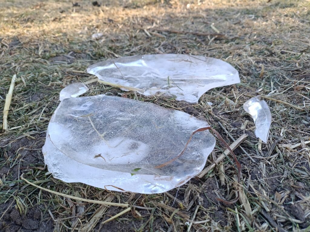 Eis aus Trinkwassereimer